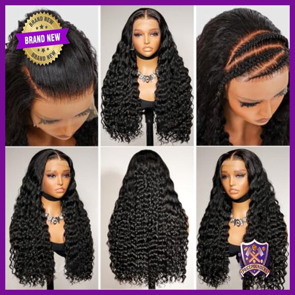 13x6 Deep Wave Lace Front Wig Virgin Human Hair Pre Plucked main image 5